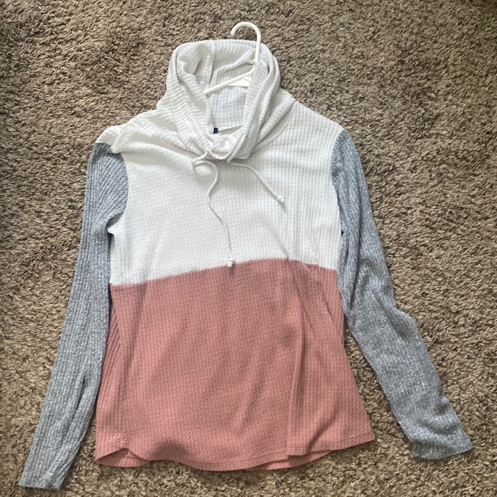 Pink clover sweater
